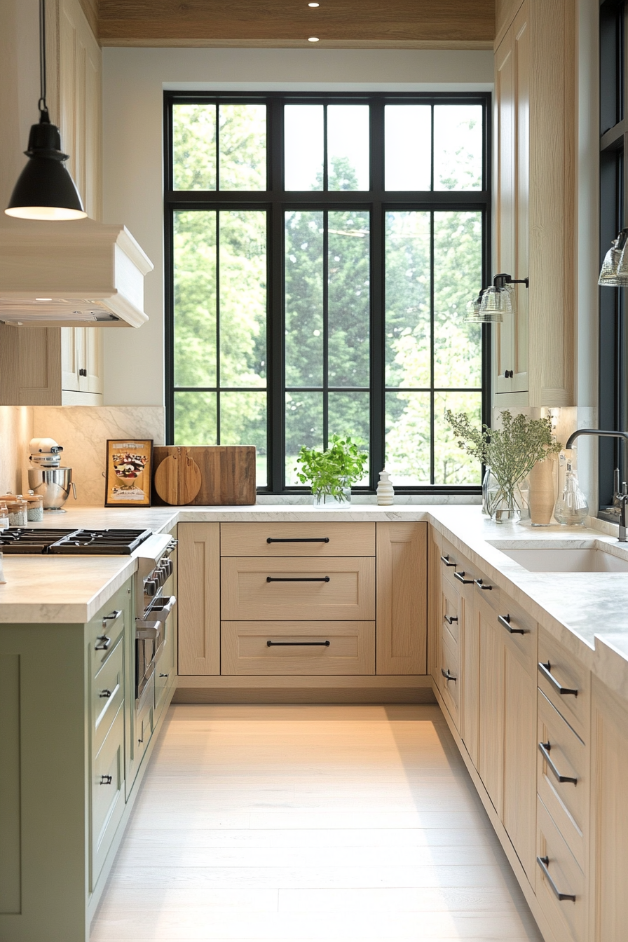 kitchen cabinets color idea 1