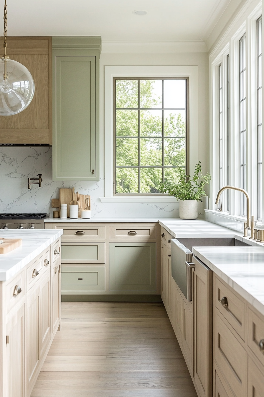 kitchen cabinets color idea 2