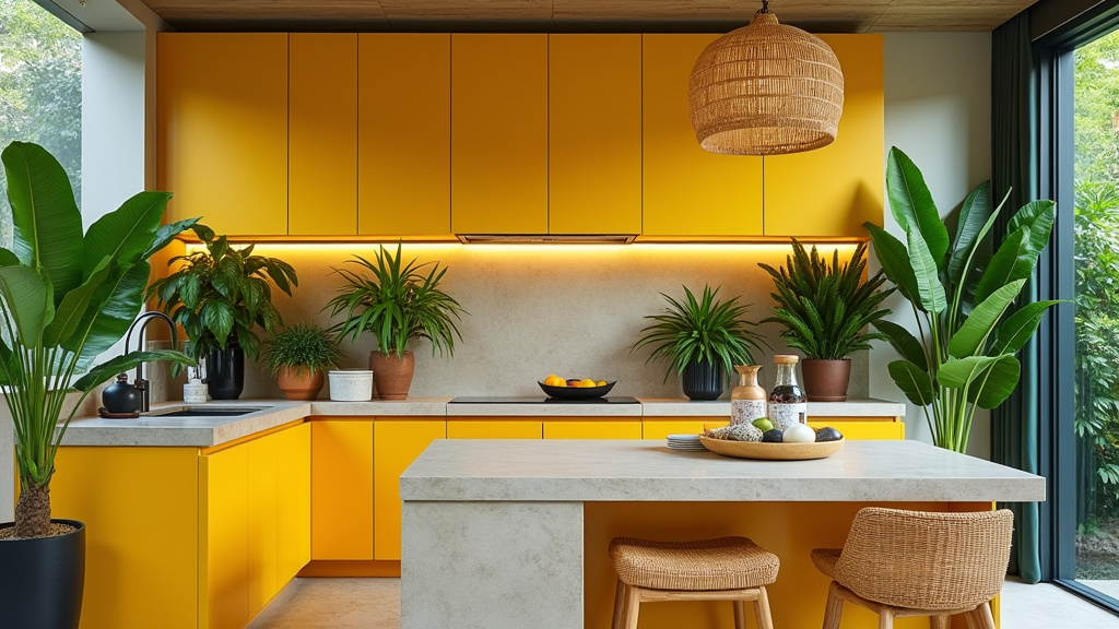 yellow kitchen cabinet 10-2