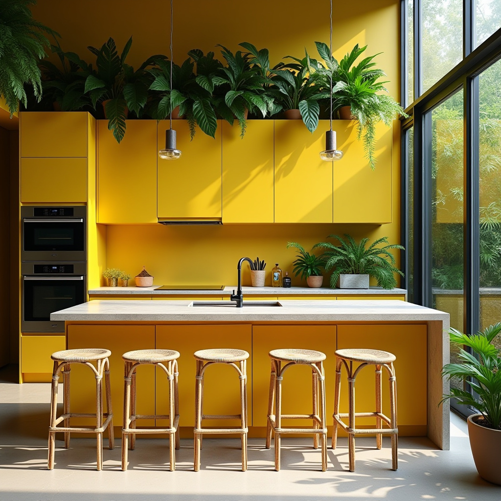 yellow kitchen cabinet 10
