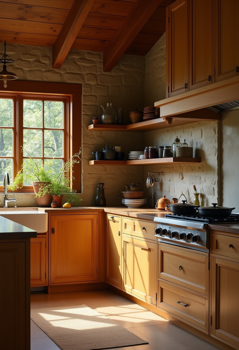 yellow kitchen cabinet 11-1