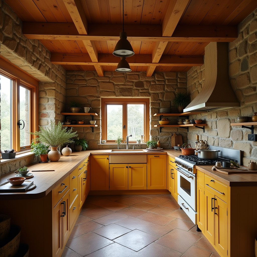yellow kitchen cabinet 11