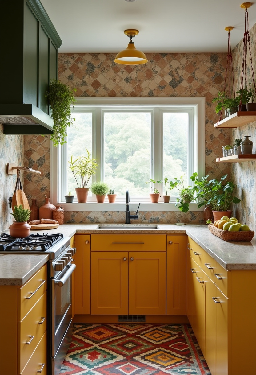 yellow kitchen cabinet 12-1