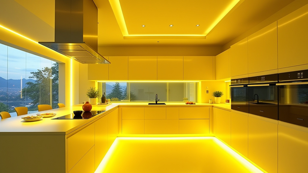 yellow kitchen cabinet 13-2
