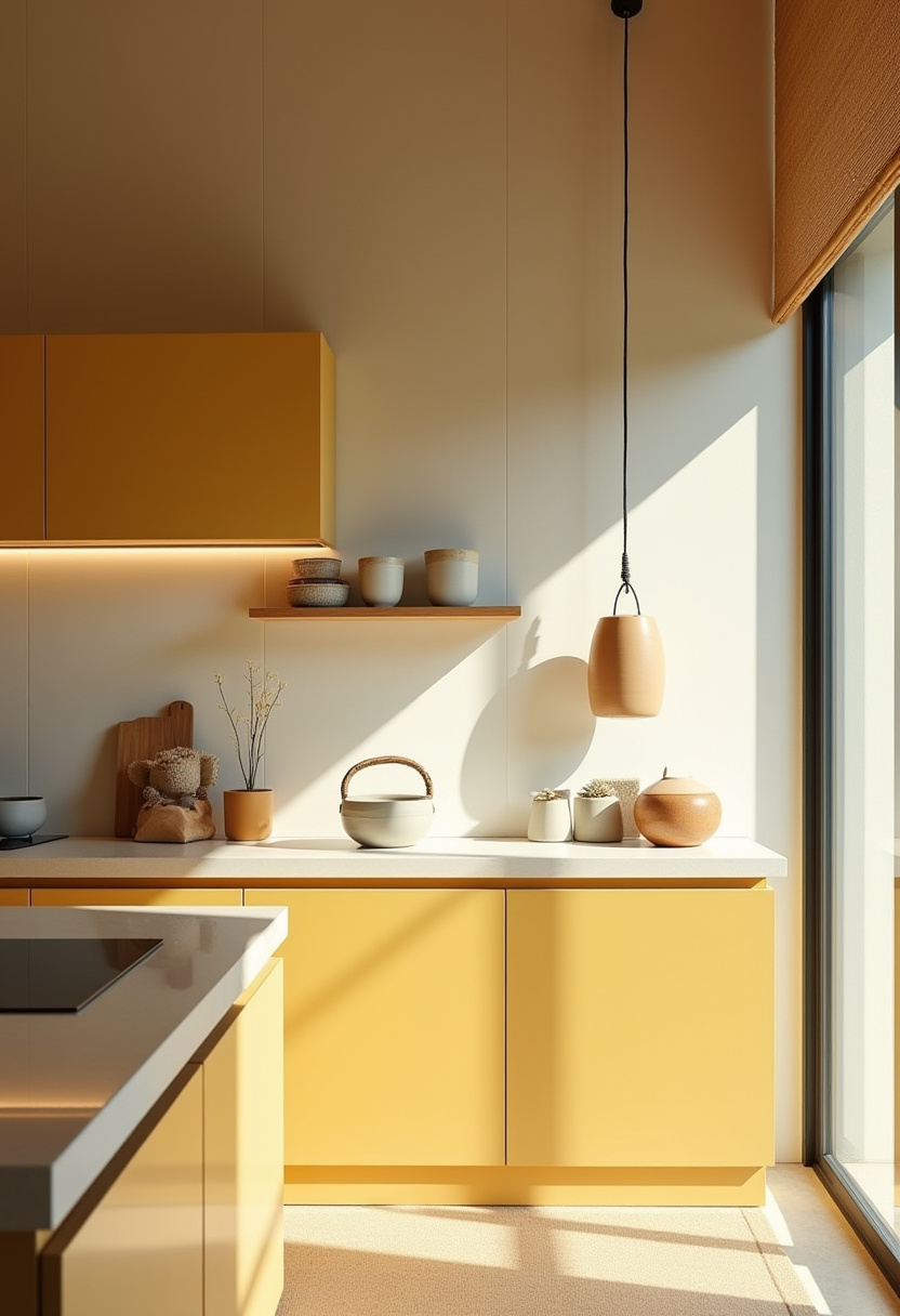 yellow kitchen cabinet 16-1