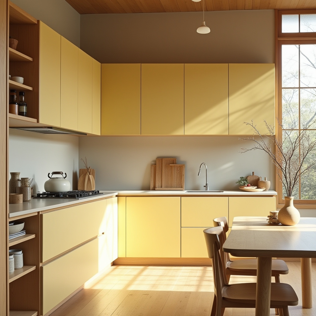 yellow kitchen cabinet 16