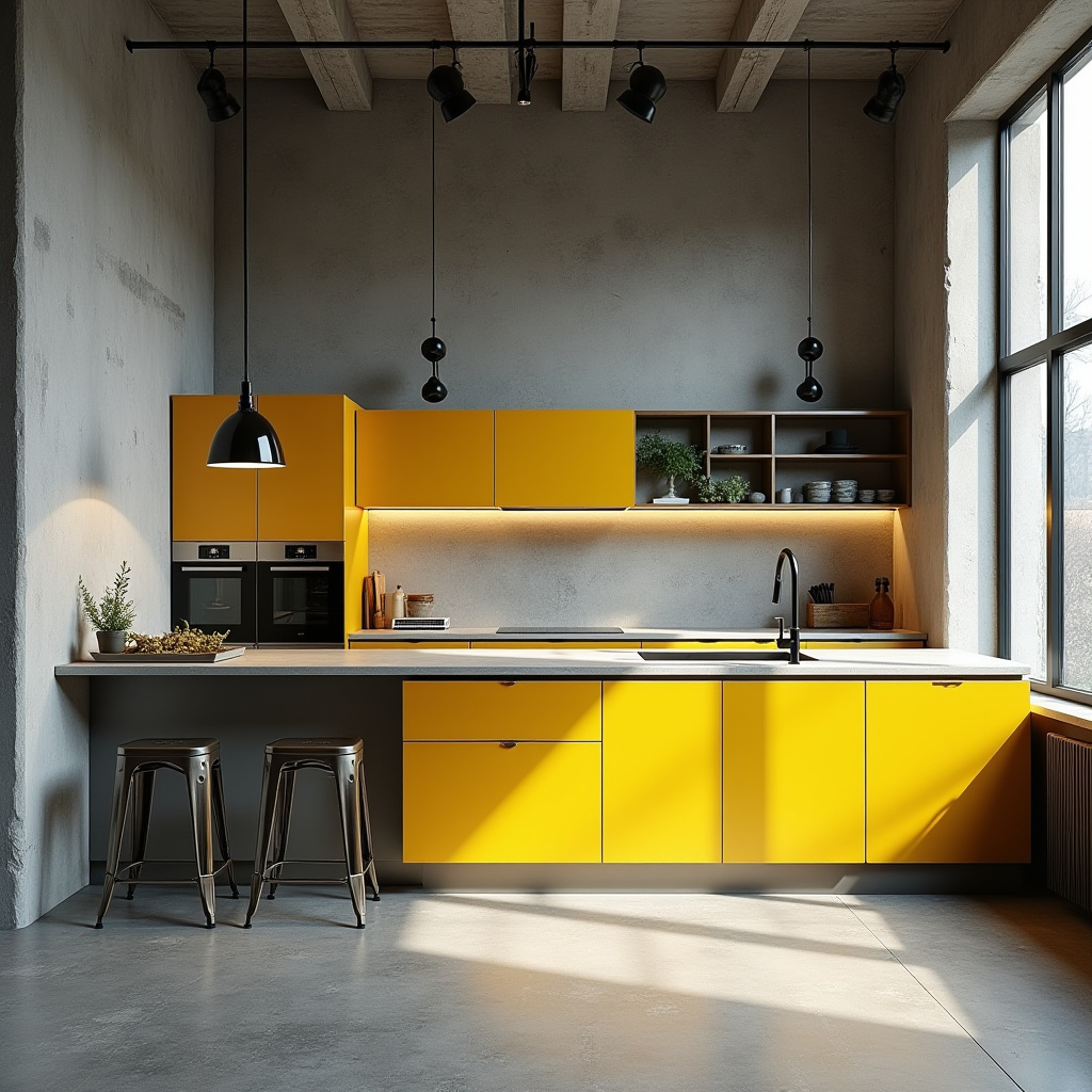 yellow kitchen cabinet 17