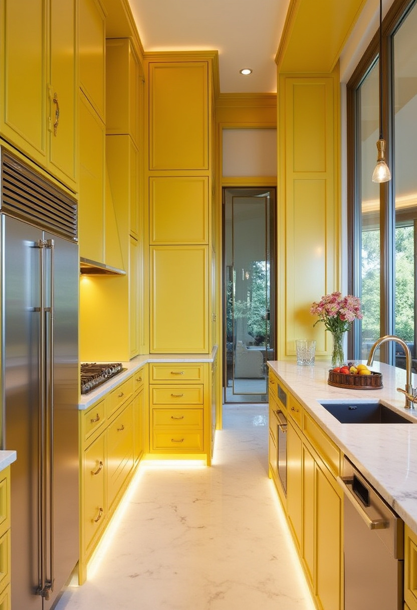 yellow kitchen cabinet 18-1