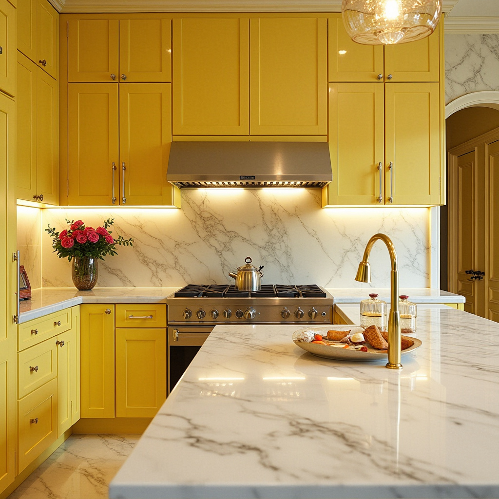 yellow kitchen cabinet 18