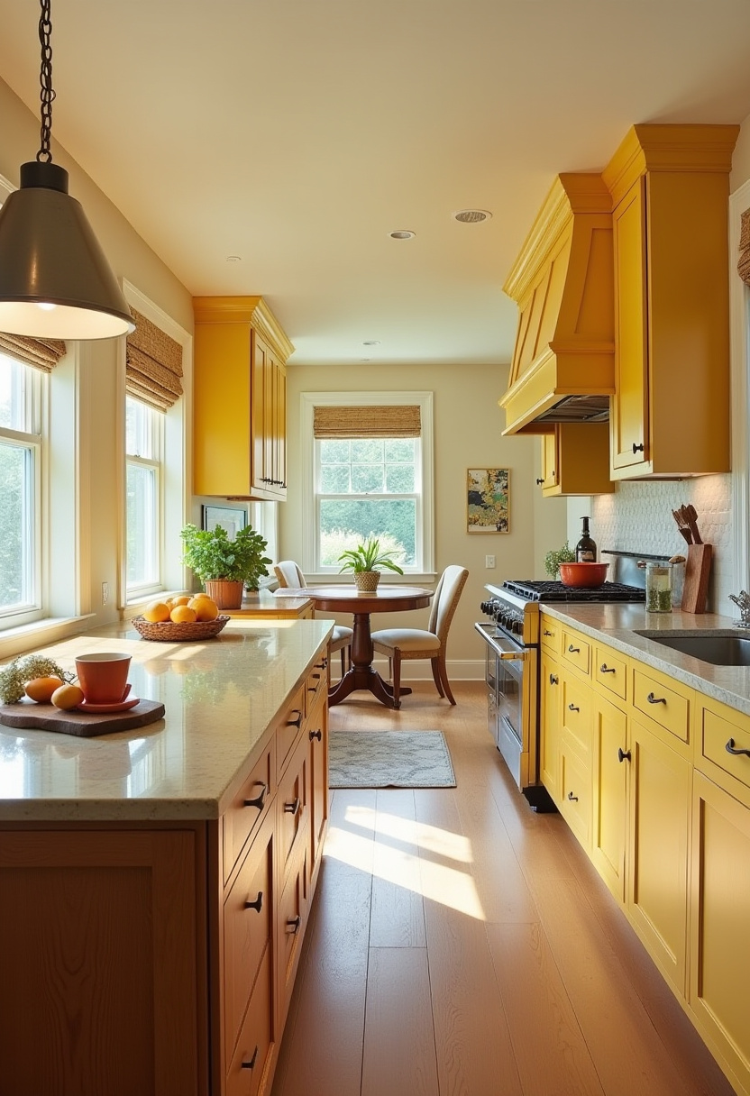 yellow kitchen cabinet 19-1