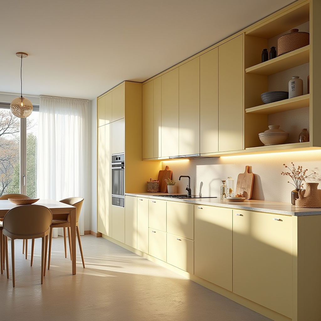 yellow kitchen cabinet 2
