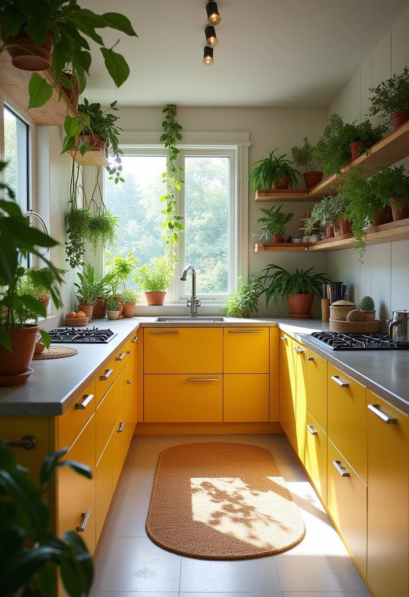 yellow kitchen cabinet 20-1