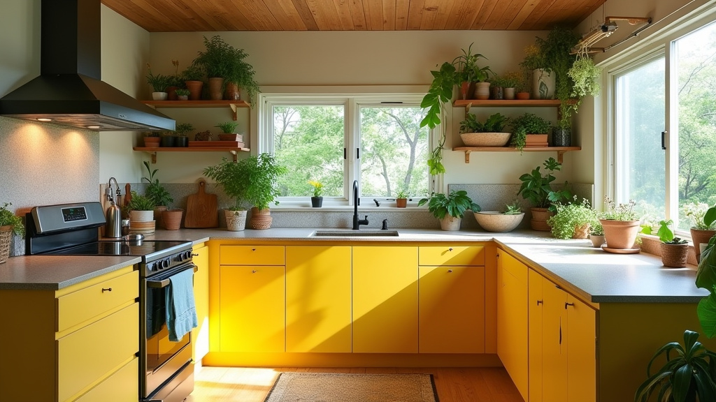 yellow kitchen cabinet 20-2