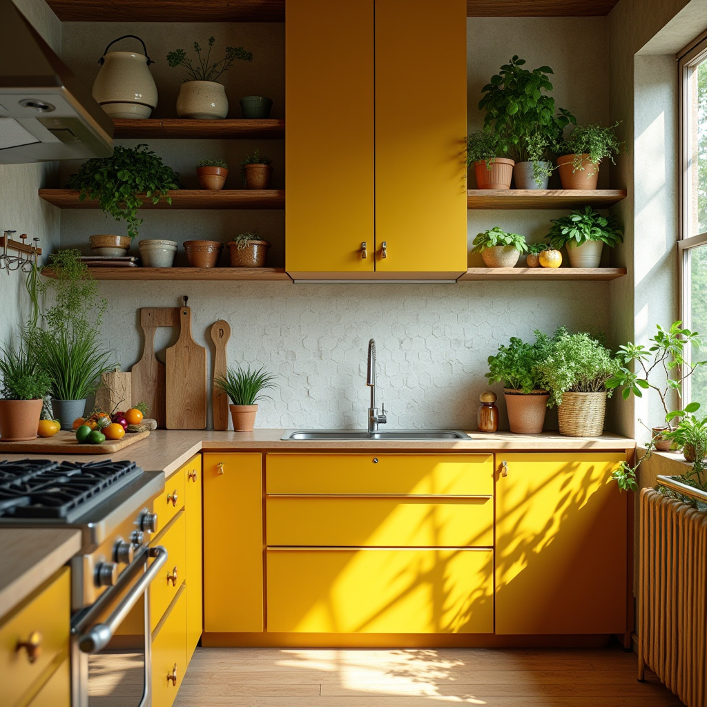 yellow kitchen cabinet 3