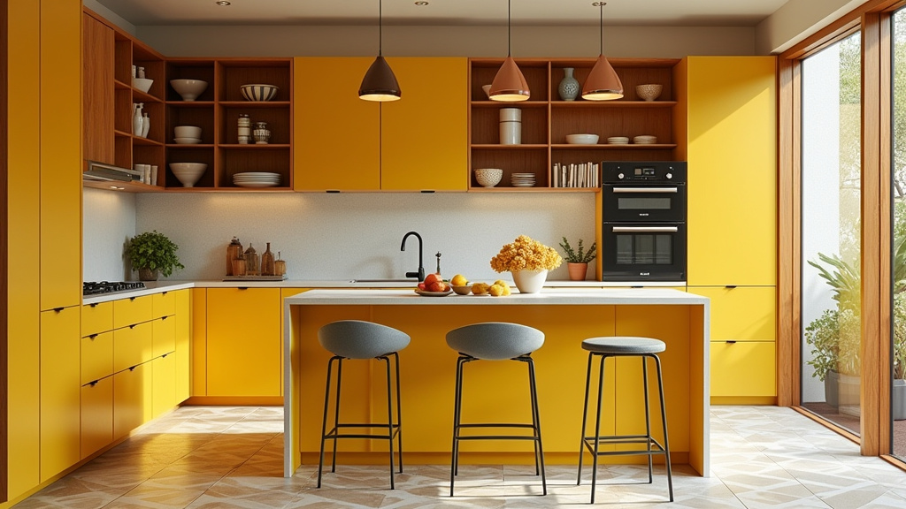 yellow kitchen cabinet 4-2