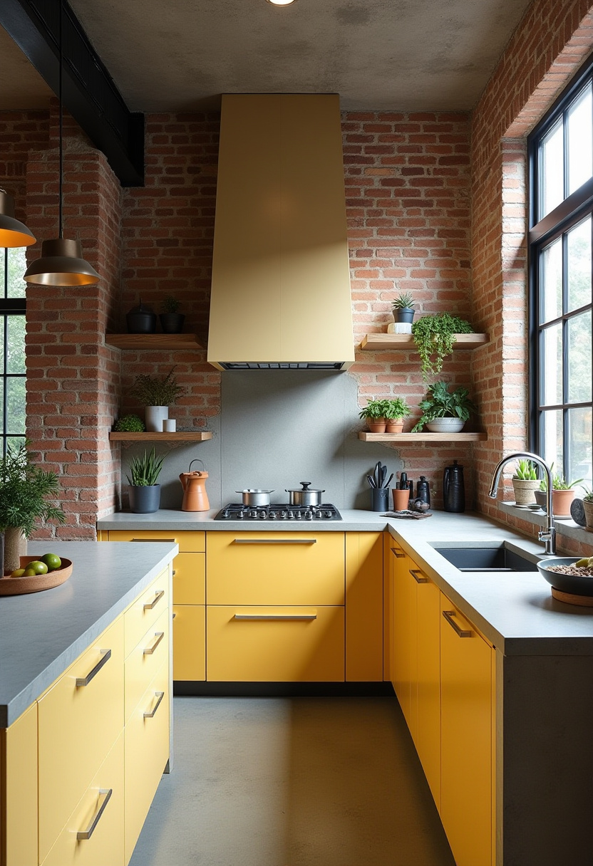 yellow kitchen cabinet 5-1