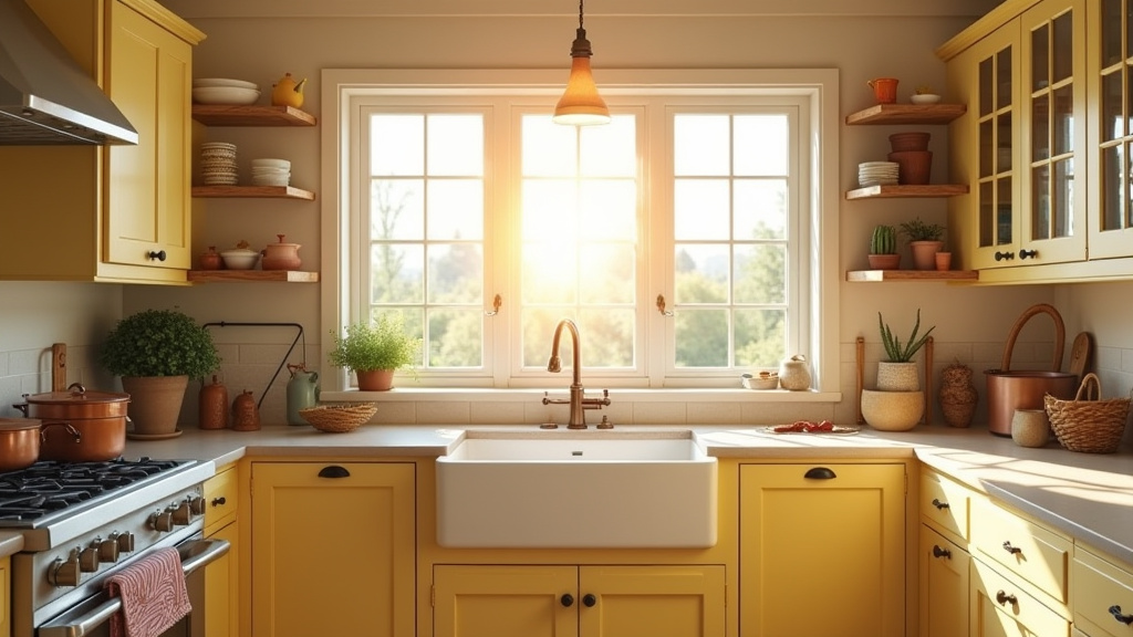 yellow kitchen cabinet 6-2